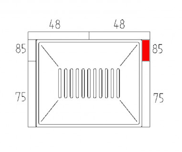 Haas-Sohn Bergen II 167.15 ladrillo lateral a la derecha detrtás