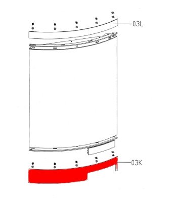 Olsberg Kone soporte de vidrio abajo