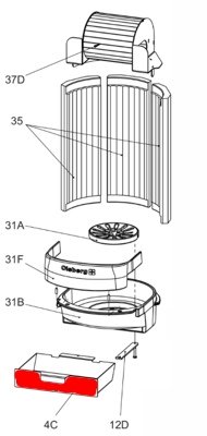 Olsberg Tipas 1 caja de cenizas