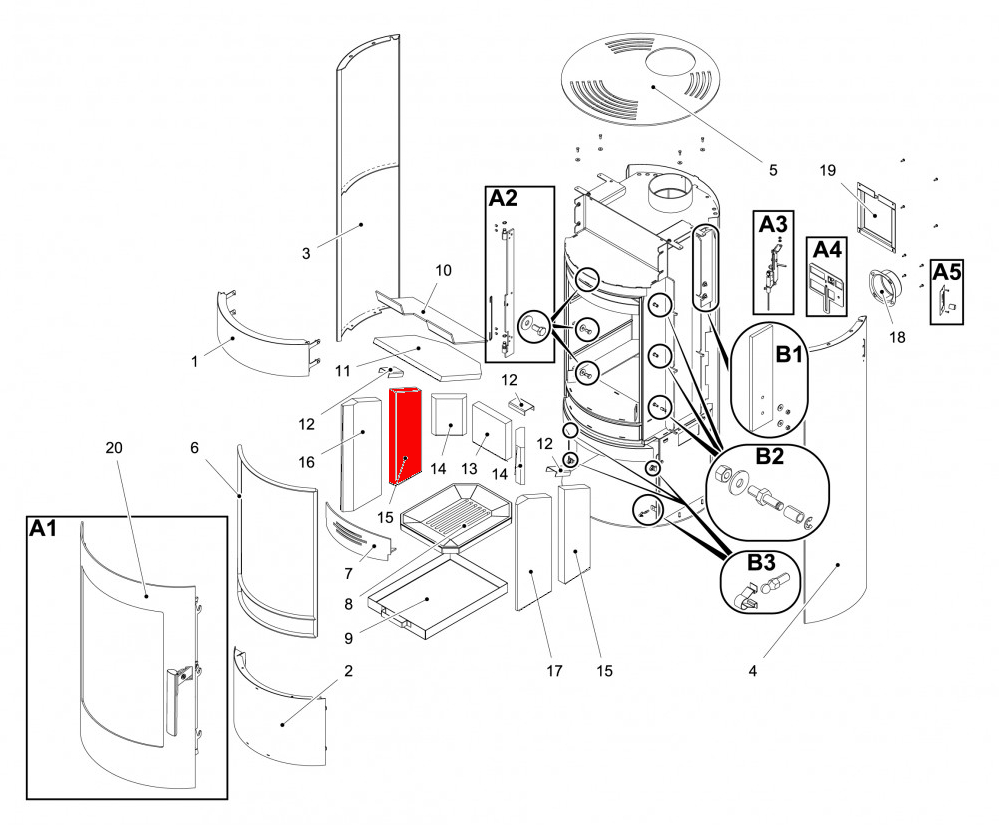 Haas+Sohn Olbia easy 209.15 Seitenstein links mittig