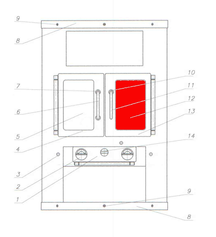 Fireplace Athen vidrio de visualización a la derecha A