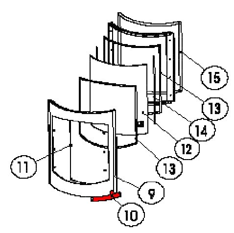 Austroflamm Pi-Ko manija de la puerta