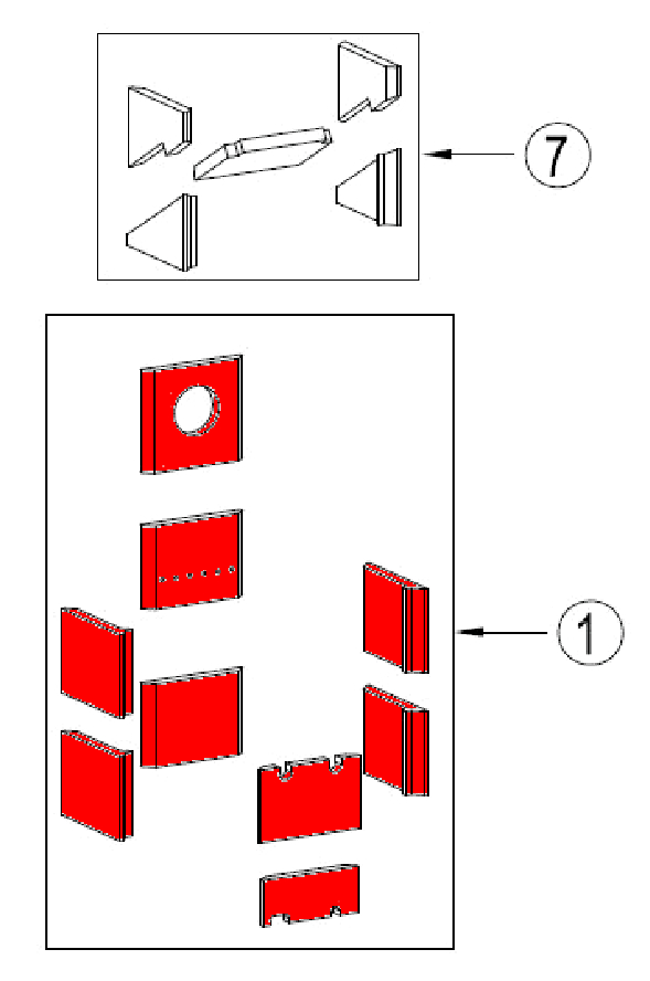 Techfire Pavo Feuerraumauskleidung Feuerraumsteine